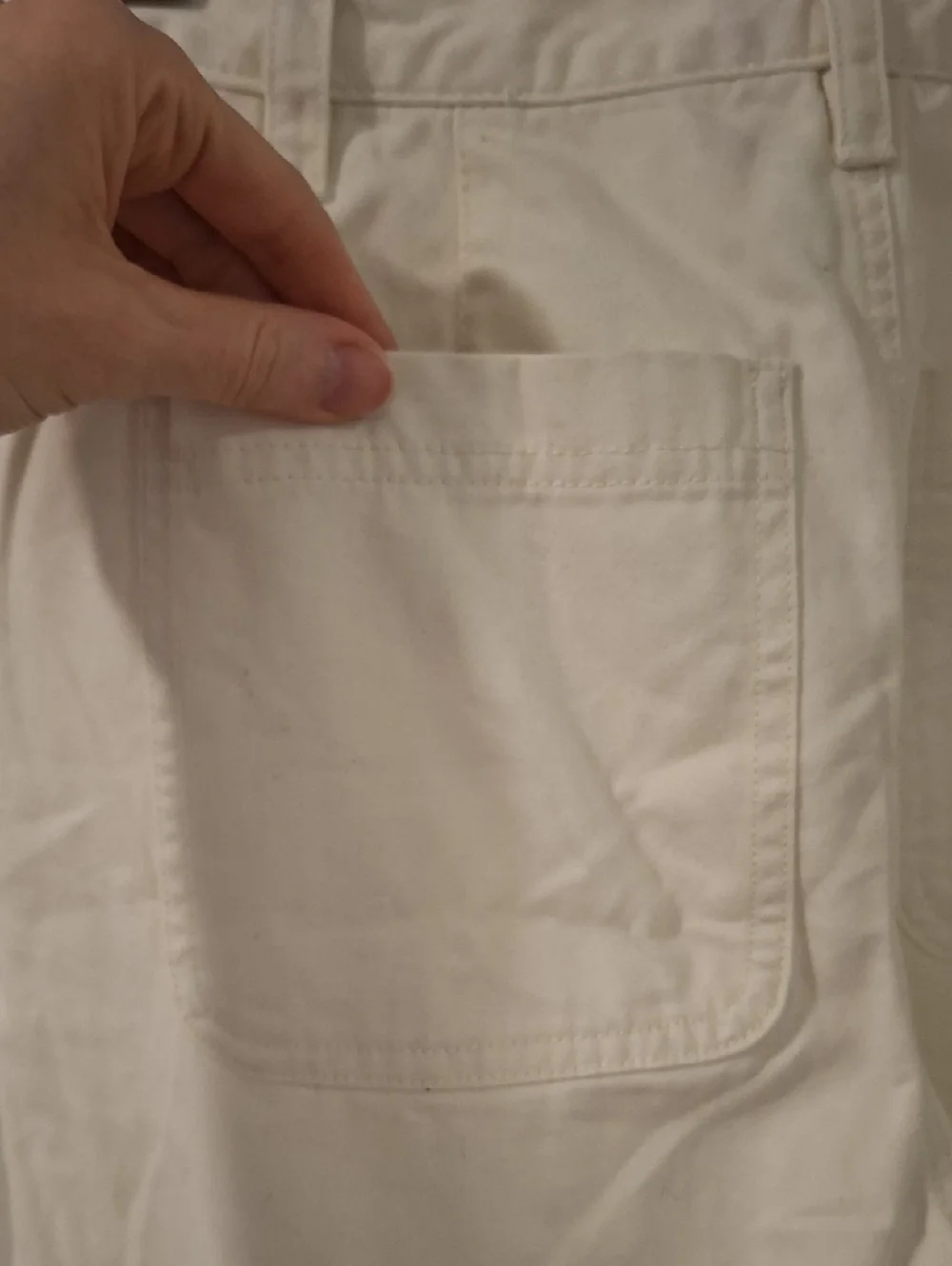 Sunday Best Classic White/Cream "Jaden" Straight-leg Chino Pants (Size US 4) - Picture 6 of 9